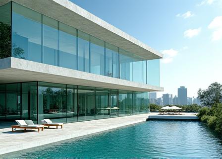 Architectural Glass Mansion